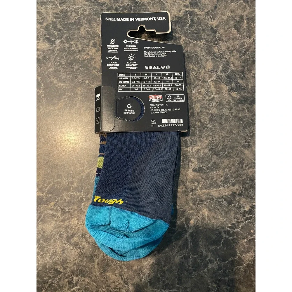Darn Tough Merino Wool Micro Crew Ultra-Lightweight Run Socks Mens XL 12.5-14.5